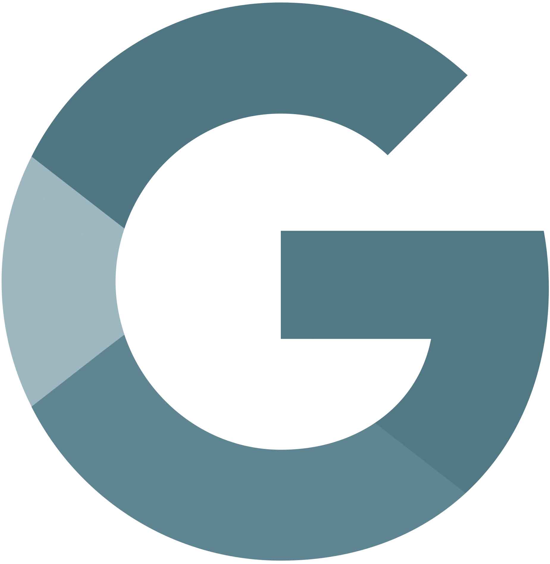 Google G Logo Stylized letter G in blue
